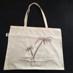 Strojni vez tote bag palme