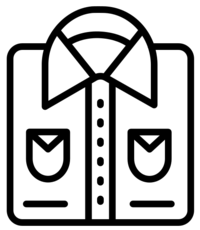 Folded shirt icon